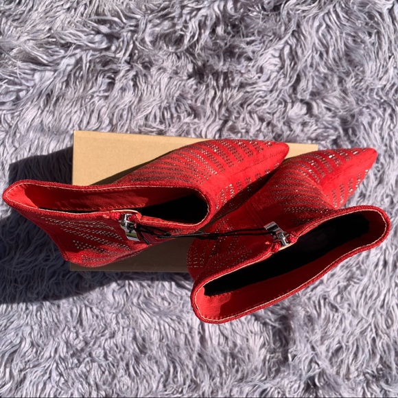 Rue 21 red boot heels - Picture 2 of 2